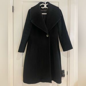 Elie Tahari - Black Wool/Alpaca Blend Coat (size: S)